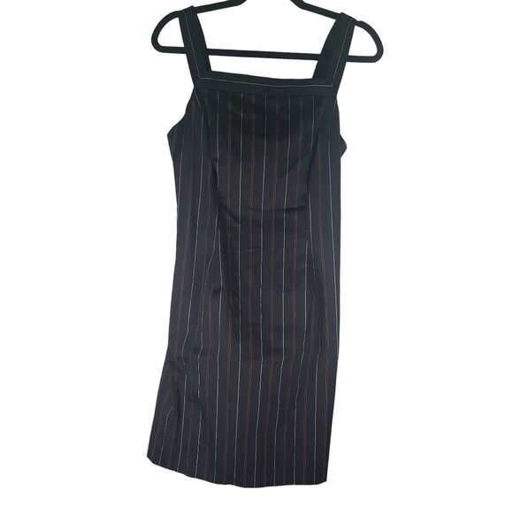 The Limited  Striped Jumper Dress Stretchy Fitted Sleeveless Dress Boho Punk  90 - Picture 1 of 8